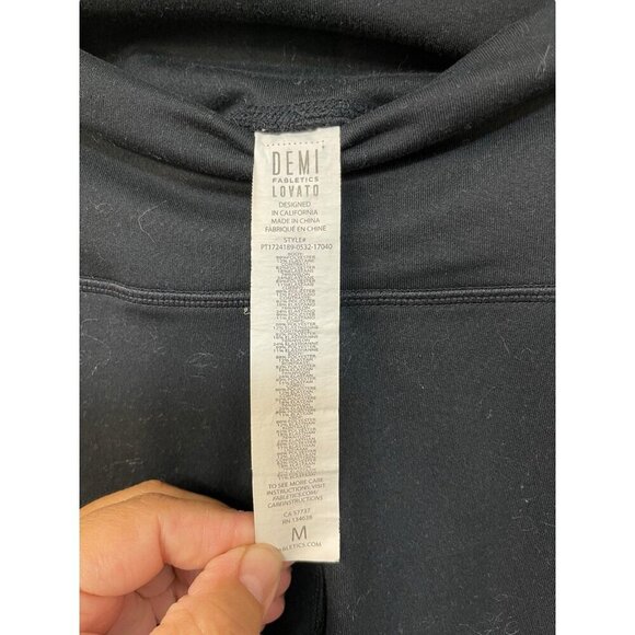 Fabletics Define PowerHold High-Waisted Legging by Demi Lovato Black Rose Gold M - Picture 3 of 6